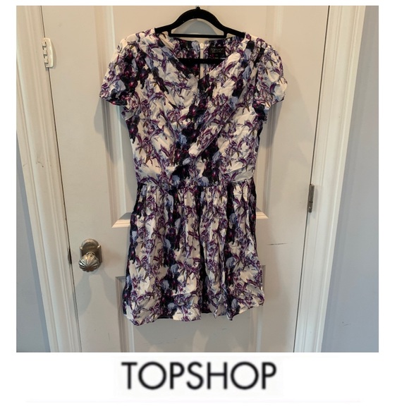 topshop purple dress